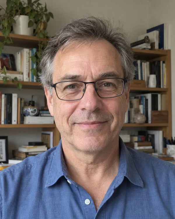 Original sample portrait: man with glasses